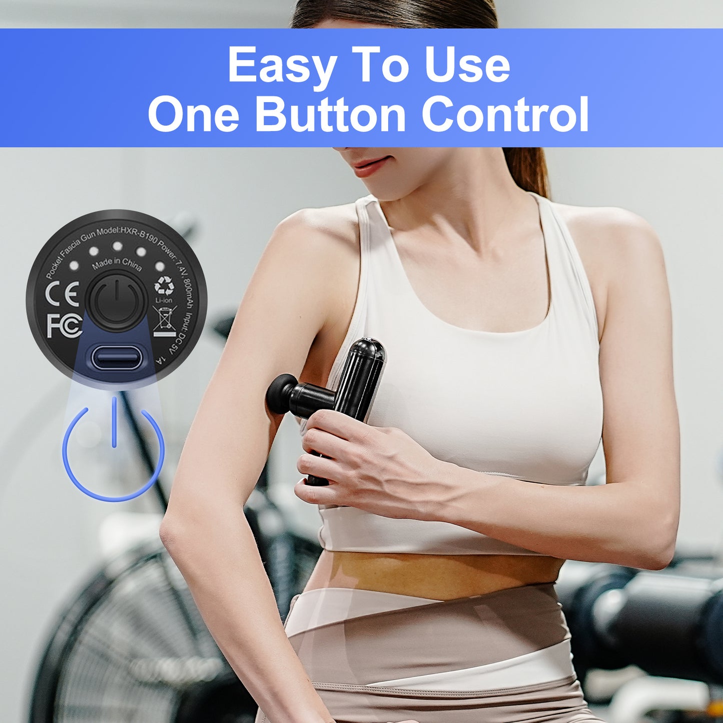 Mini Travel Massage Gun Portable Muscle Recovery For Gym Home