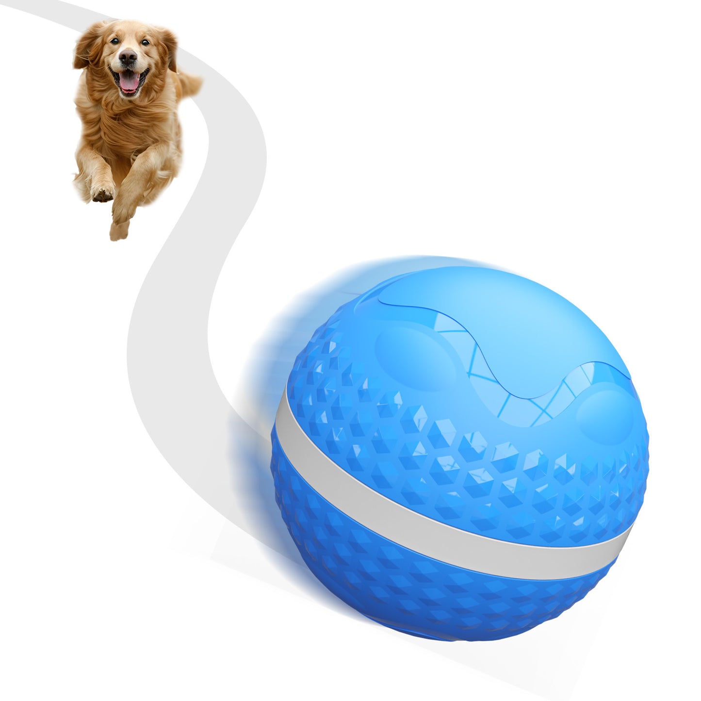 Smart Interactive Dog Toys, Automatic Moving Ball With Lighting Modes, Interactive Dog Toys For Dog Enrichment & Stimulation, Motion Activated Rolling Toy For Medium And Large Dogs