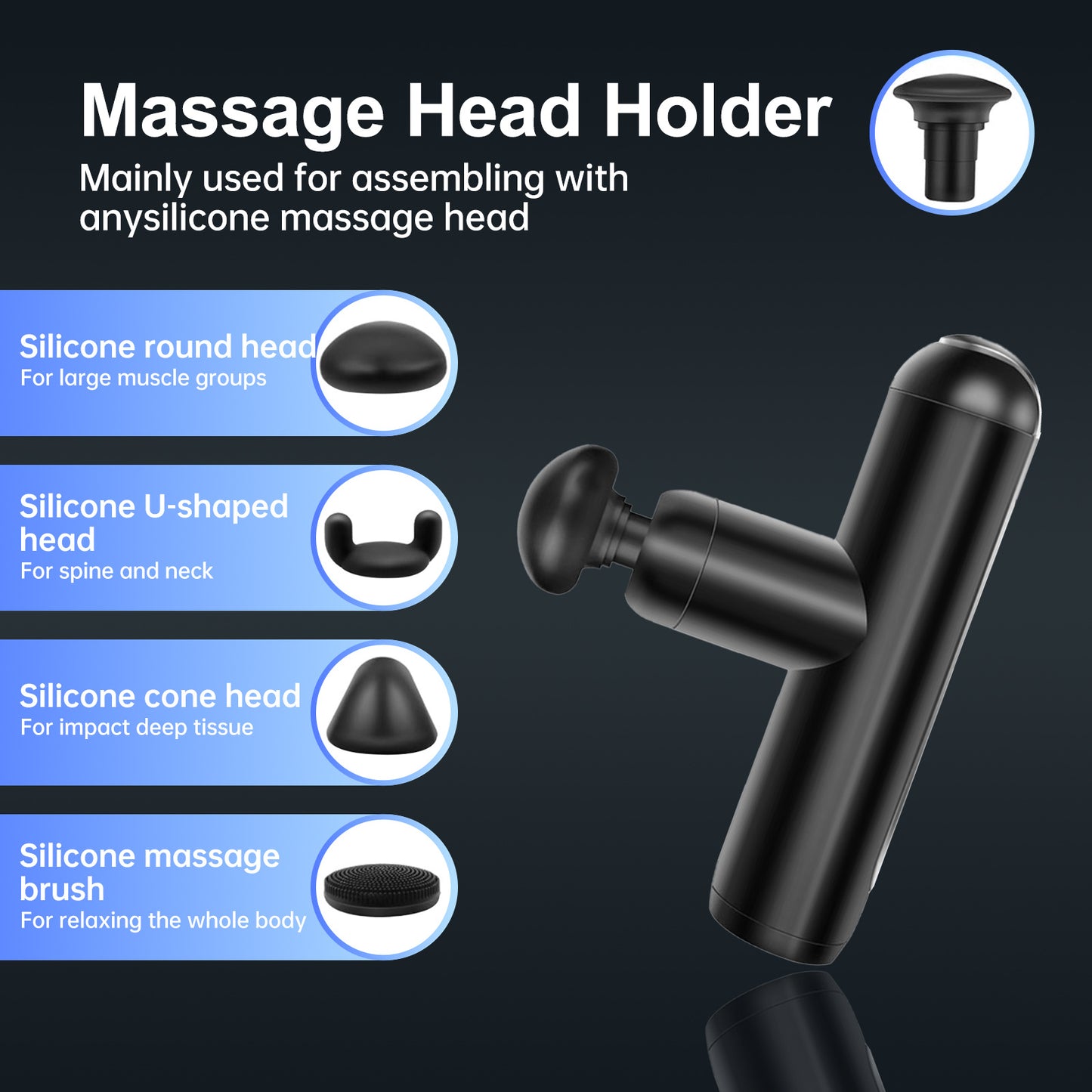 Mini Travel Massage Gun Portable Muscle Recovery For Gym Home