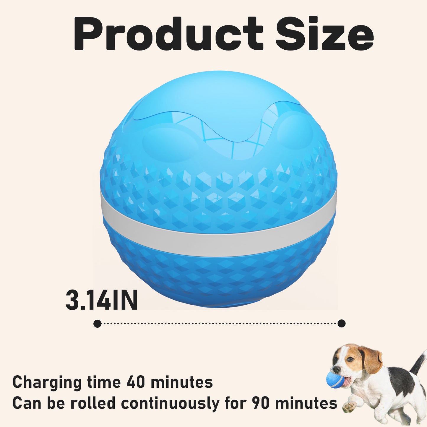 Smart Interactive Dog Toys, Automatic Moving Ball With Lighting Modes, Interactive Dog Toys For Dog Enrichment & Stimulation, Motion Activated Rolling Toy For Medium And Large Dogs