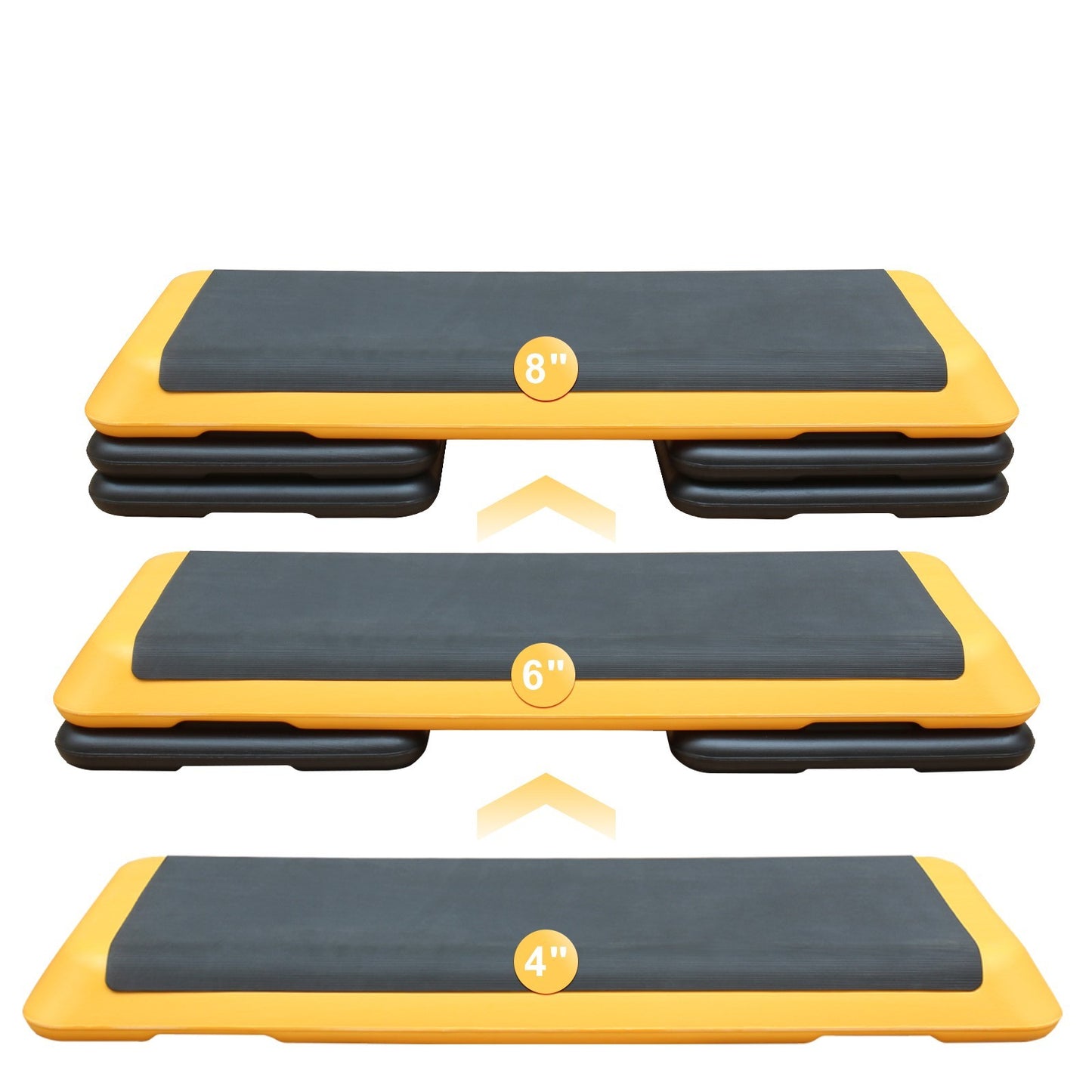 Adjustable Aerobic Stepper Fitness Stepper With 4 Lifts Fitness And Exercise Platform Trainer